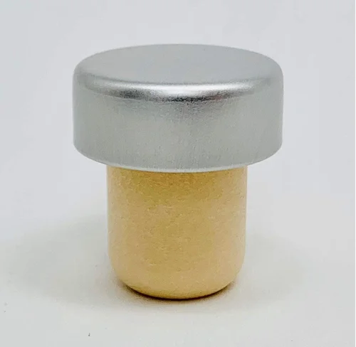 Silver Bar-Top Closure — synthetic cork shank, fits TAHO 700